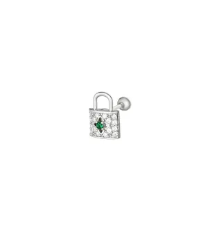 Emerald Eye Single Stud Earring