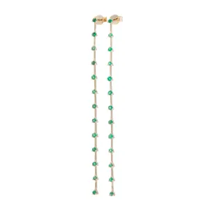 Emerald Rain Drip Earrings