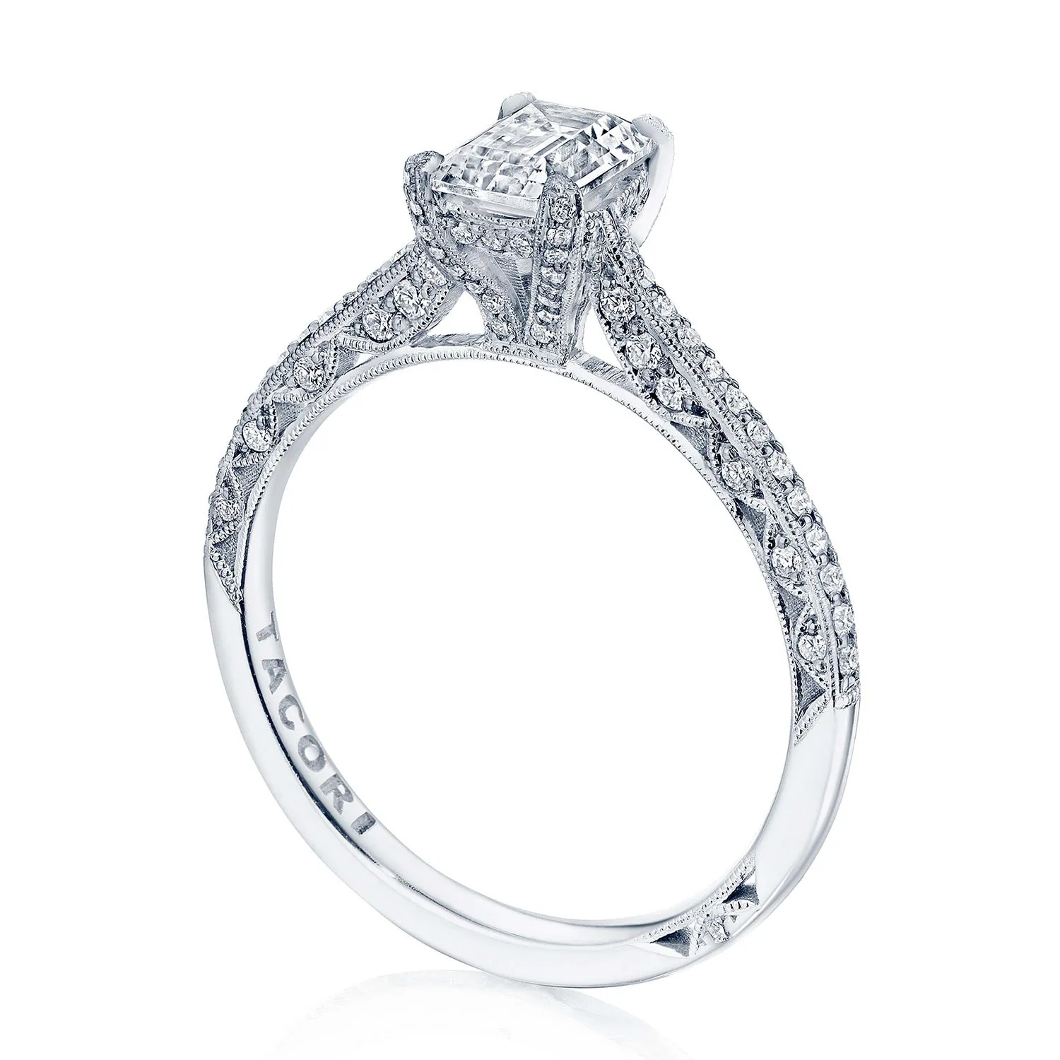 Emerald Solitaire Engagement Ring