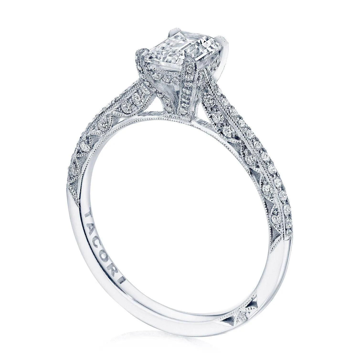 Emerald Solitaire Engagement Ring