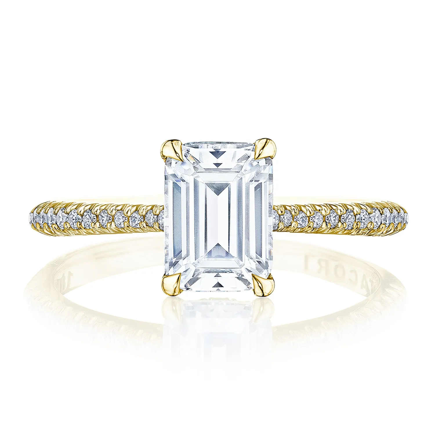 Emerald Solitaire Engagement Ring