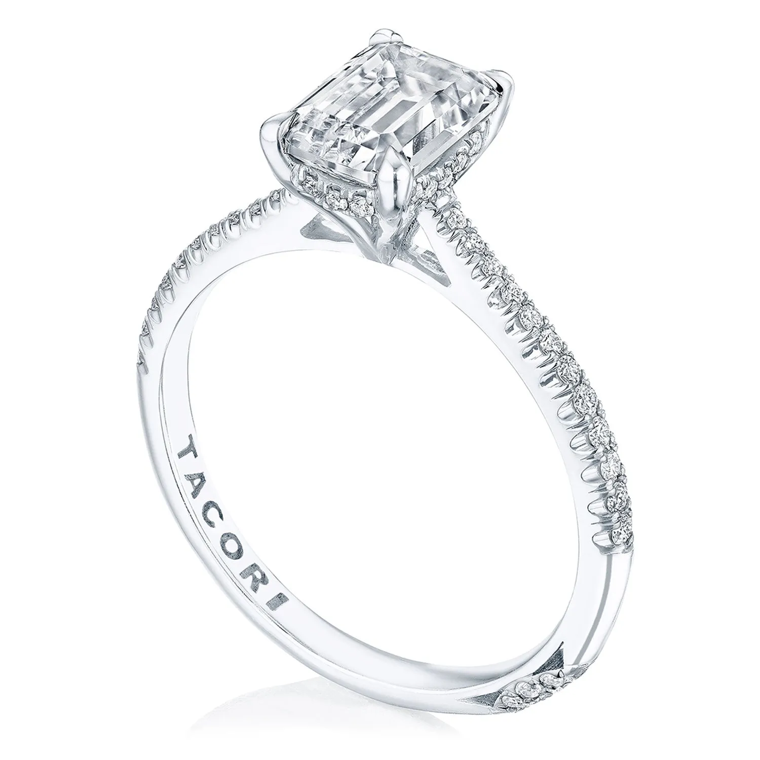 Emerald Solitaire Engagement Ring