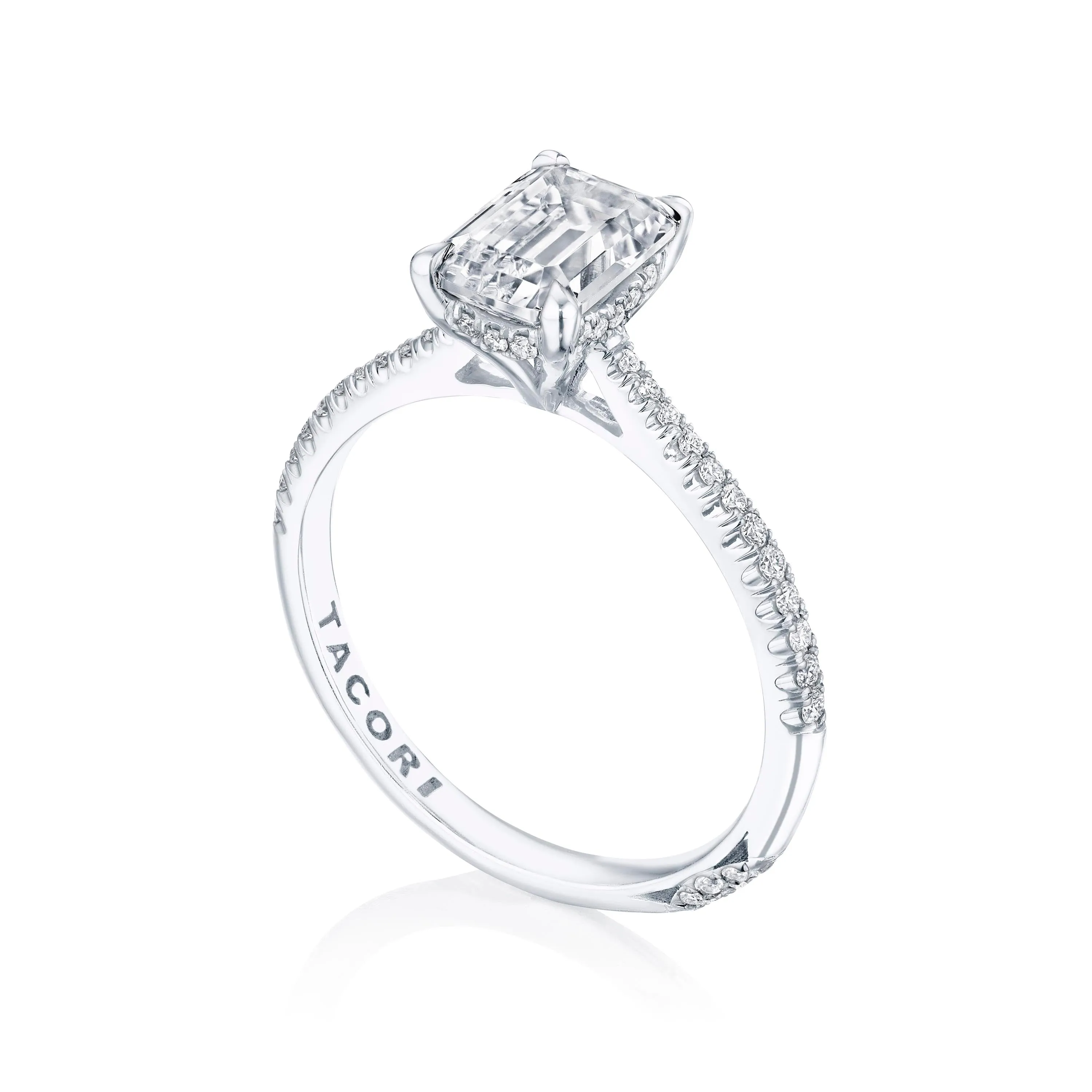 Emerald Solitaire Engagement Ring