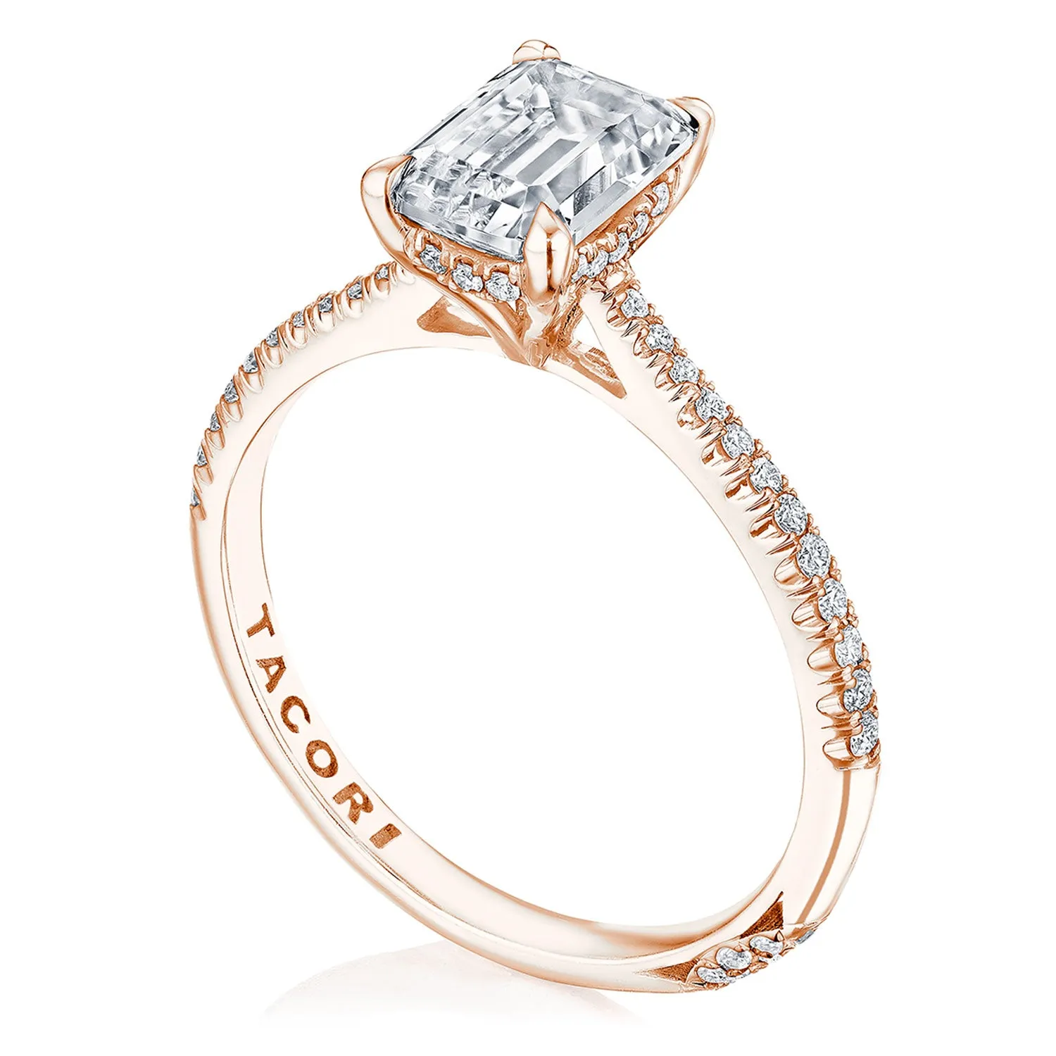 Emerald Solitaire Engagement Ring