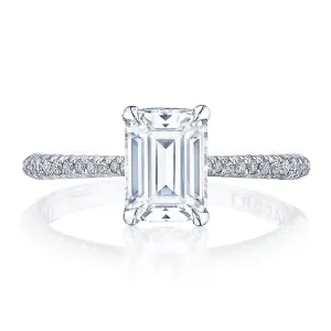 Emerald Solitaire Engagement Ring