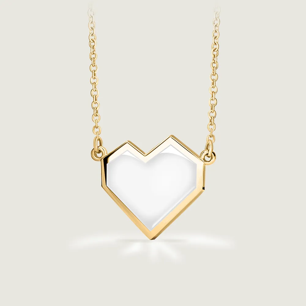 Enamel Ararat Heart Necklace