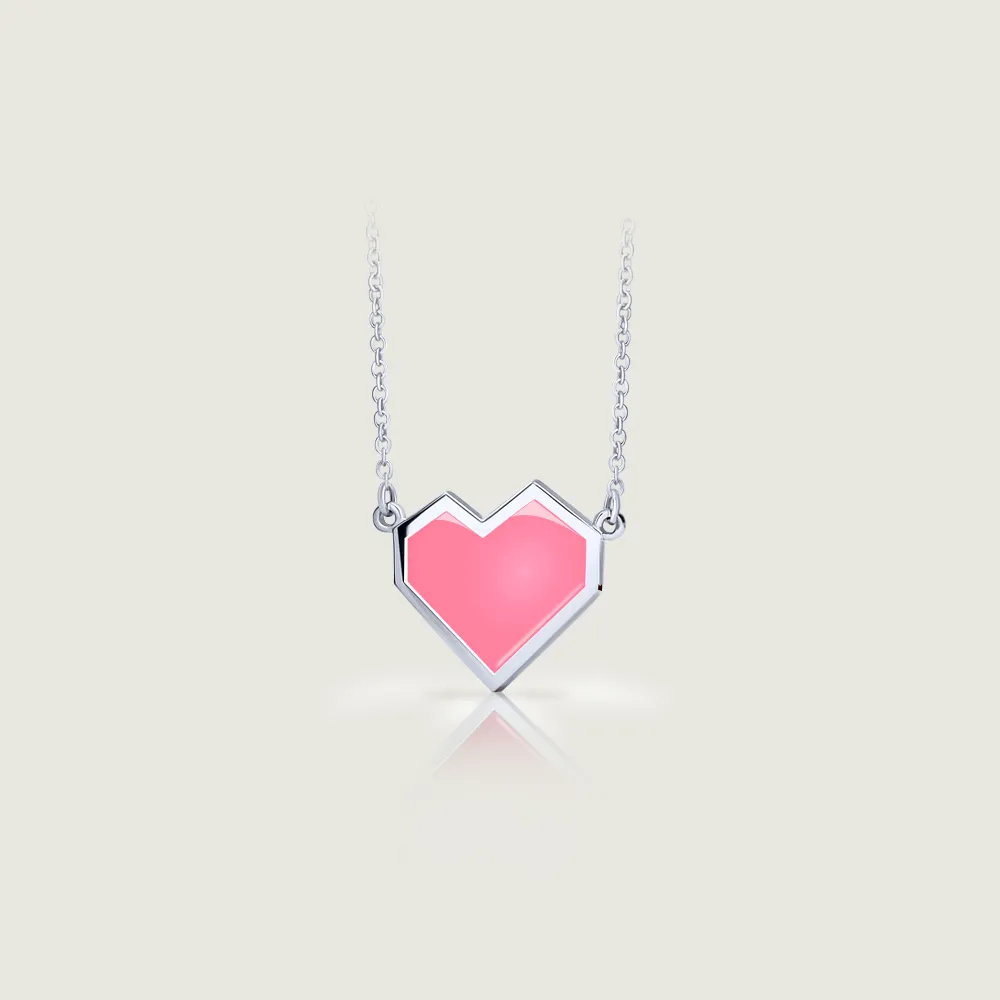 Enamel Ararat Heart Necklace