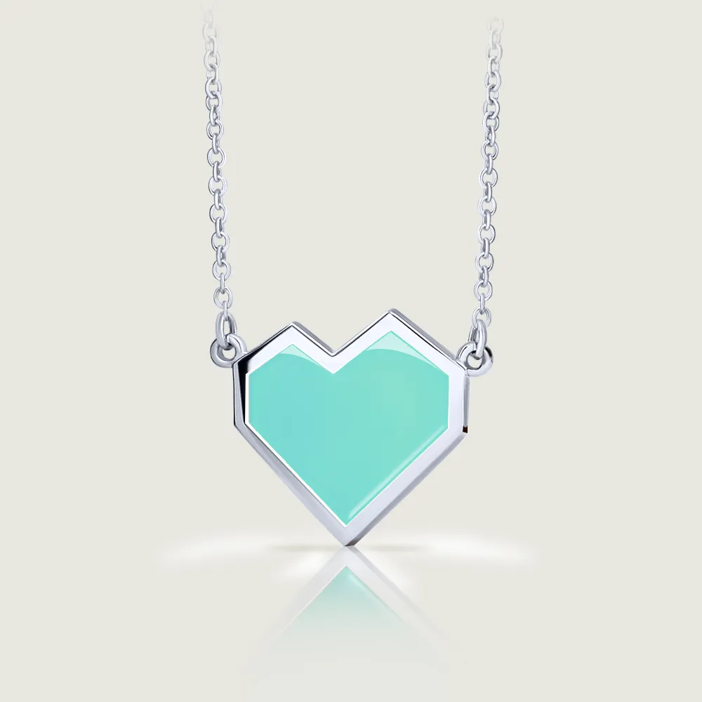 Enamel Ararat Heart Necklace