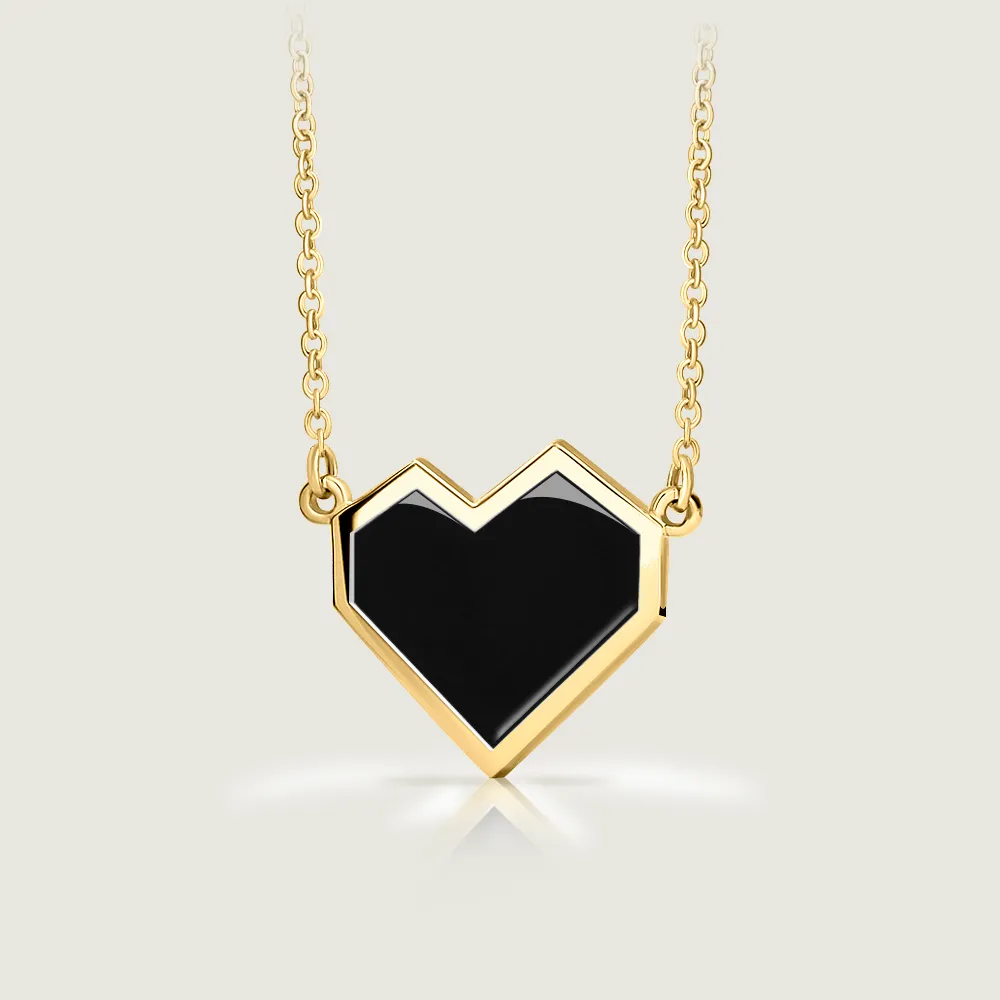 Enamel Ararat Heart Necklace
