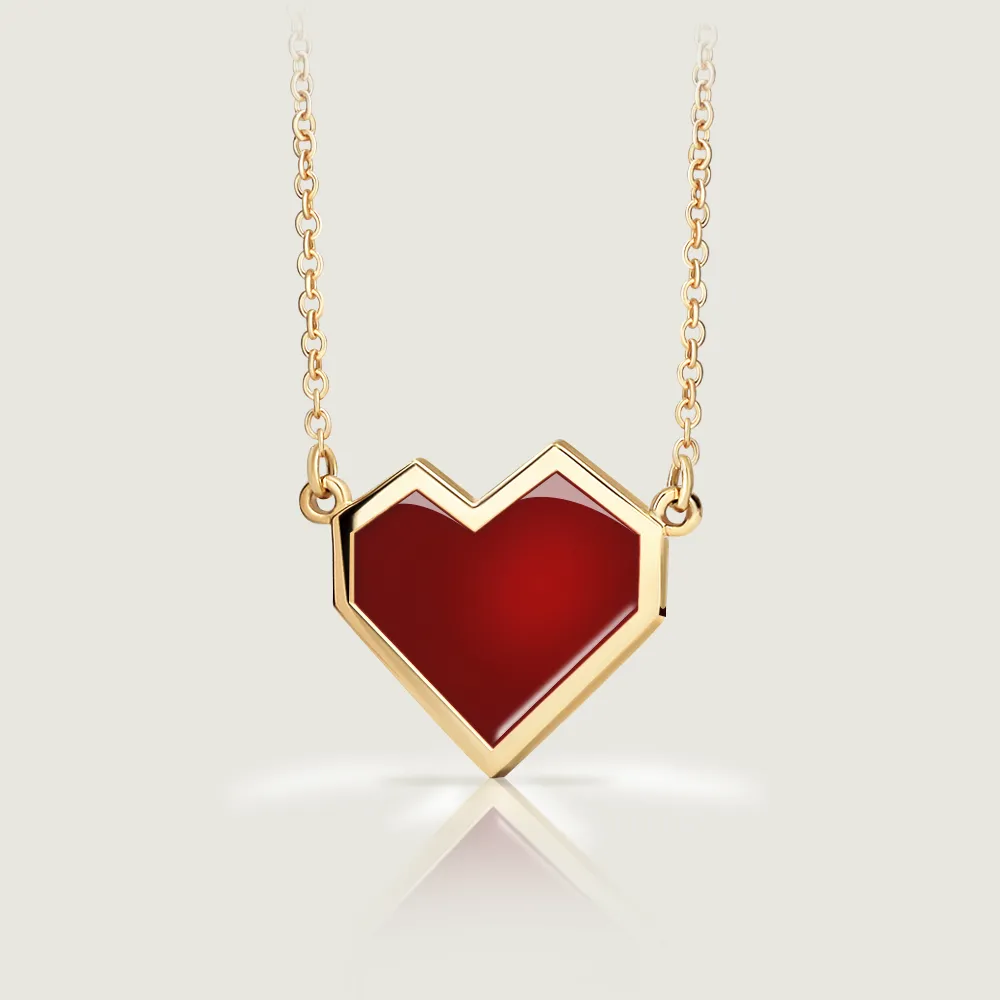 Enamel Ararat Heart Necklace