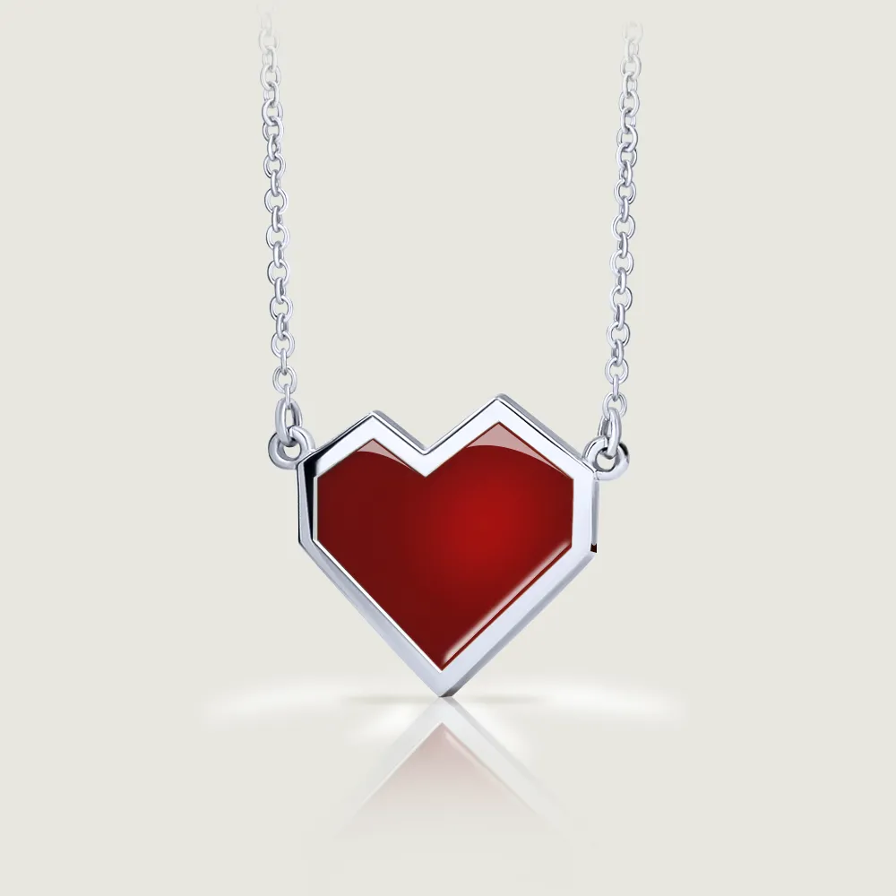 Enamel Ararat Heart Necklace