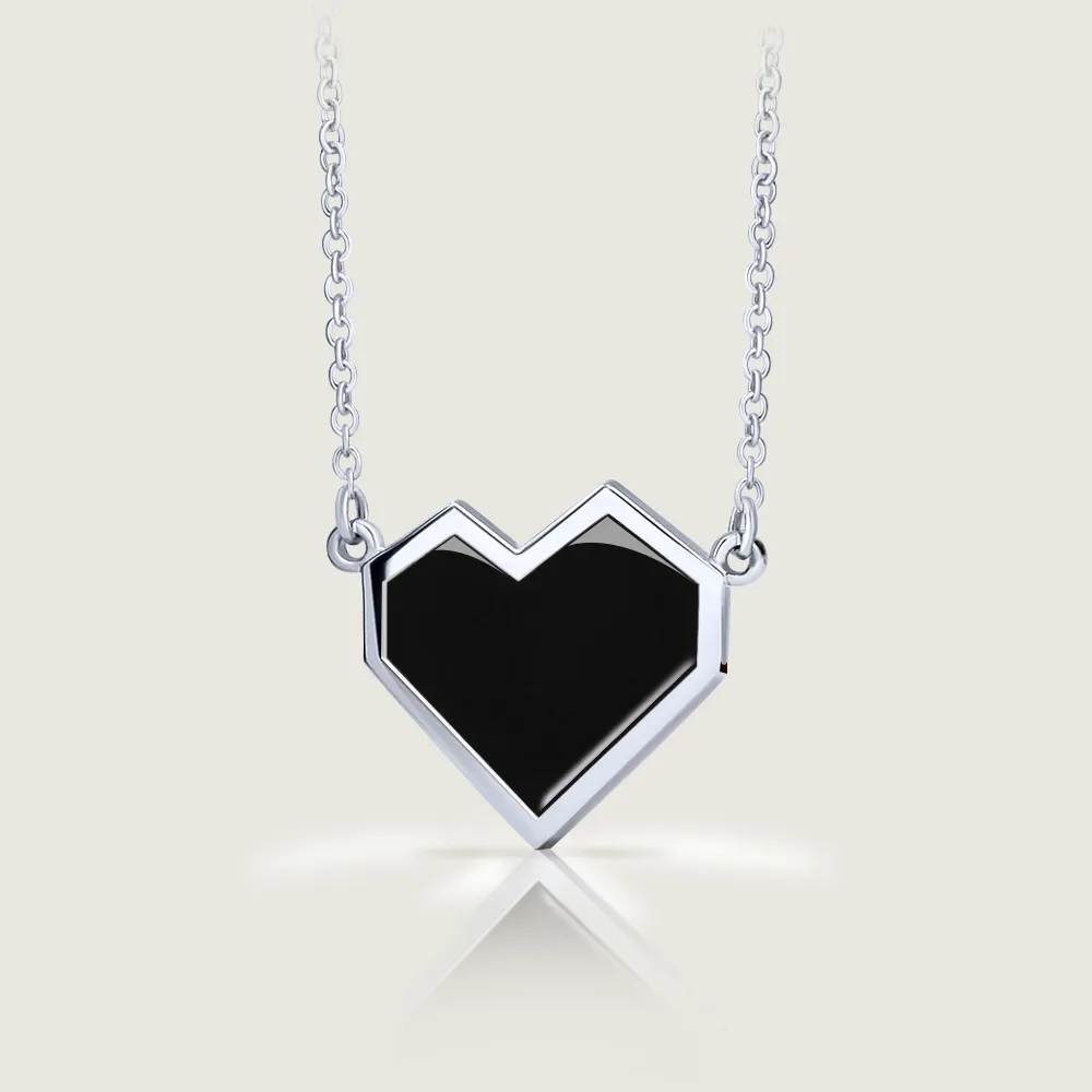 Enamel Ararat Heart Necklace