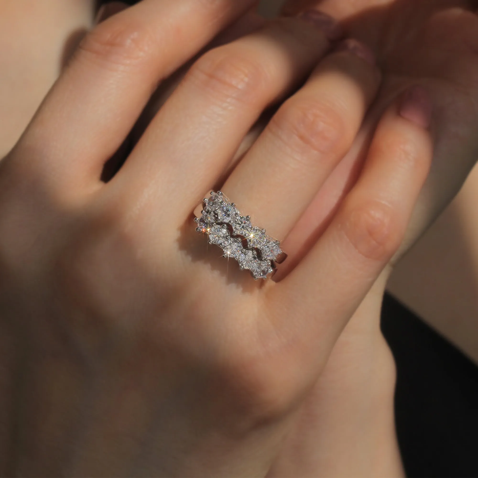 Enchanting Blossom, Six Prong Five Stone Ring