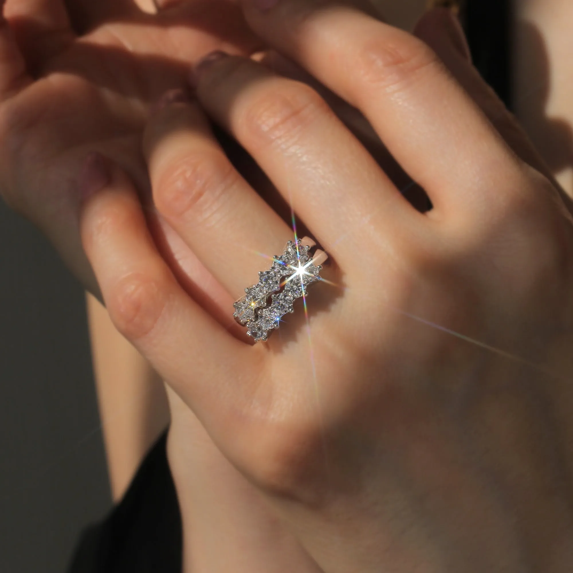 Enchanting Blossom, Six Prong Five Stone Ring