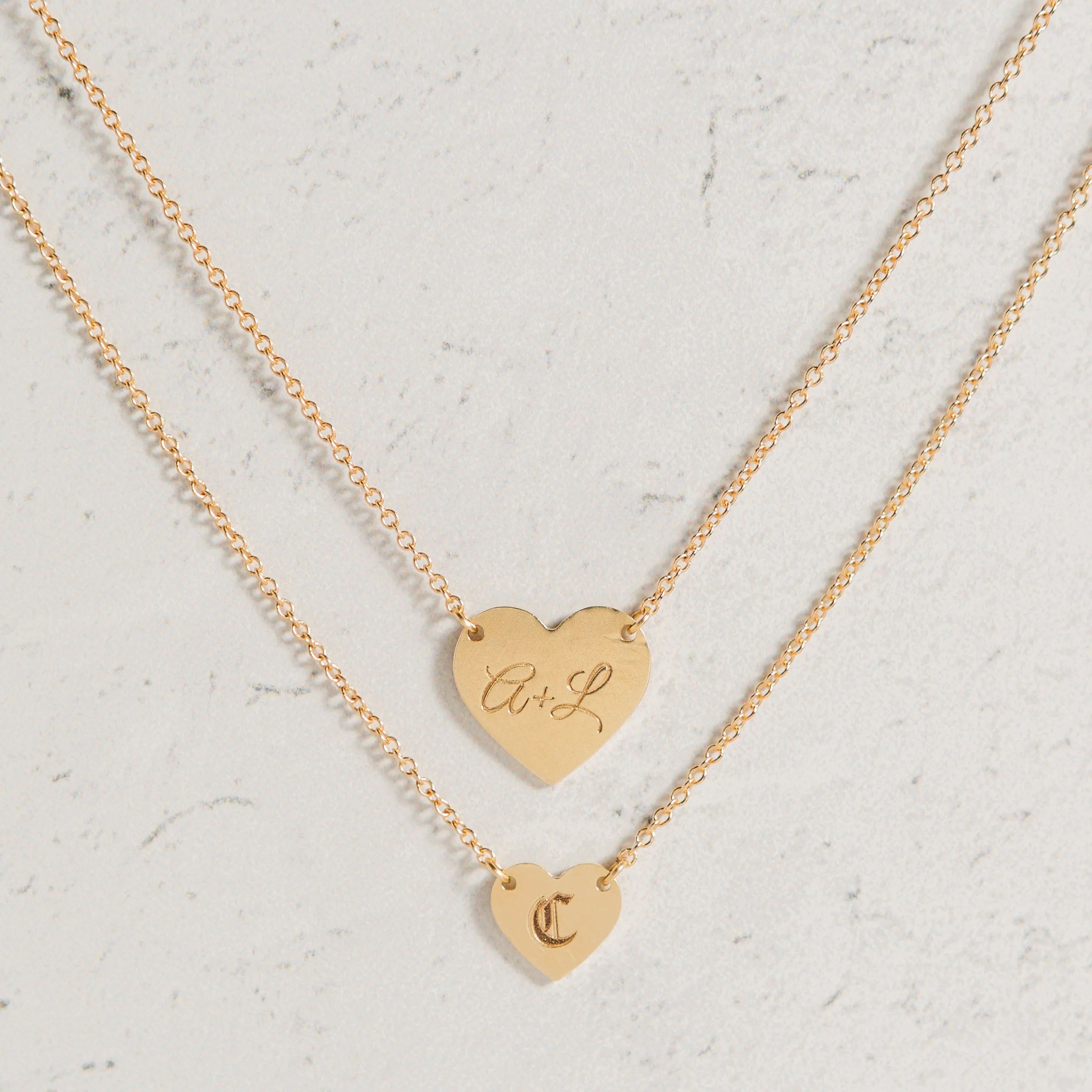 Engravable Mini Heart Necklace