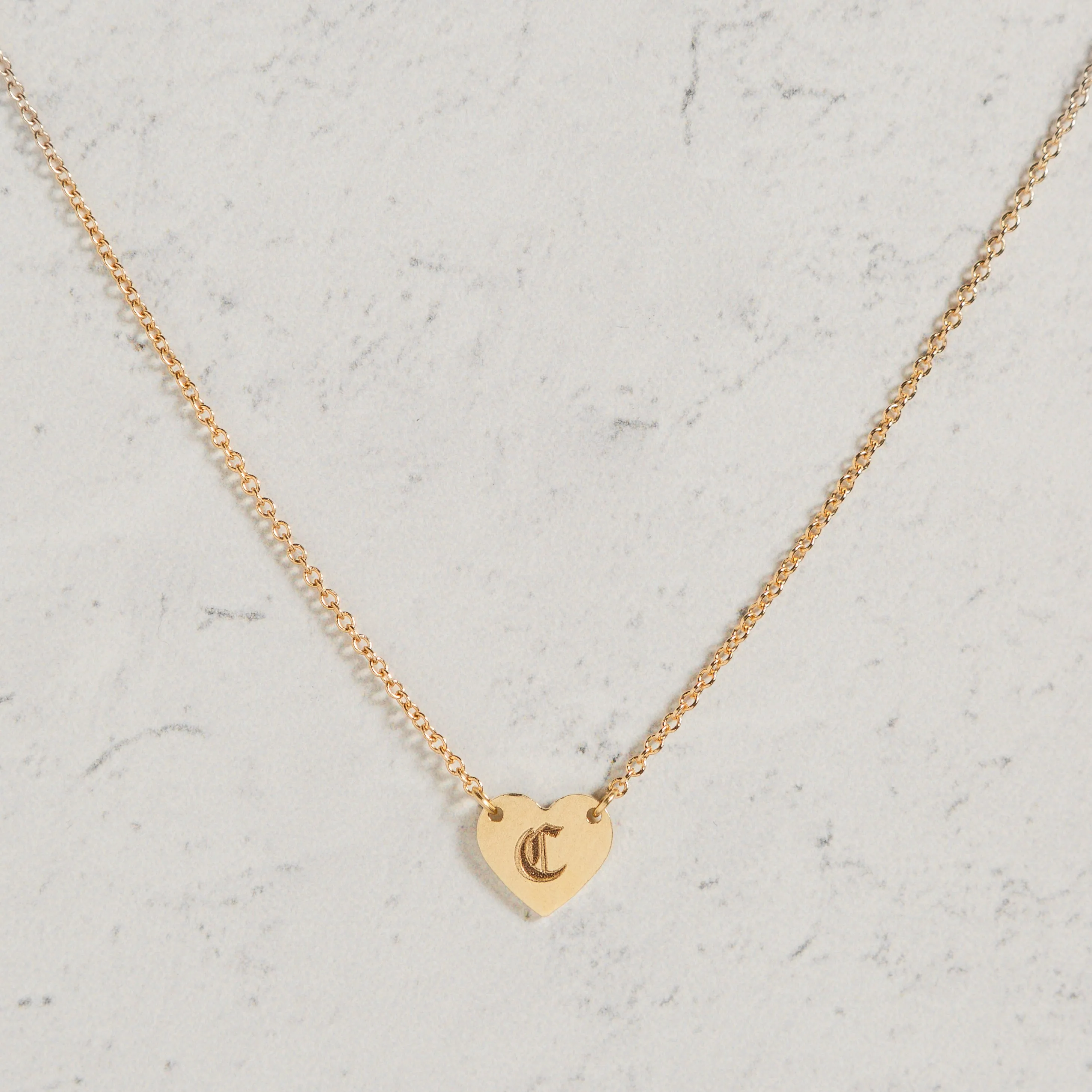 Engravable Mini Heart Necklace