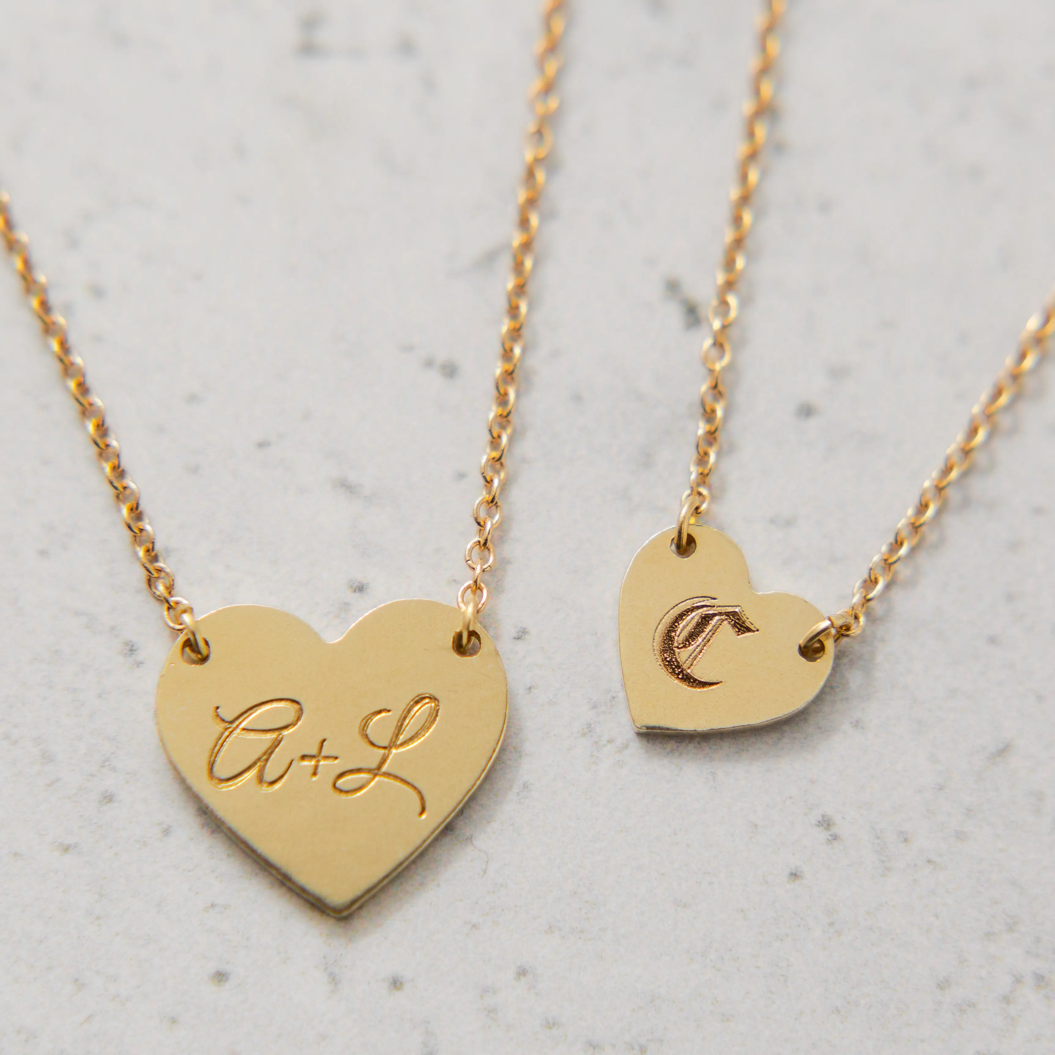 Engravable Mini Heart Necklace