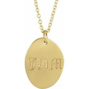 Engravable Tiny Footprint 18" Necklace or Pendant 88171