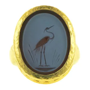 Estate Elizabeth Locke Intaglio Ring
