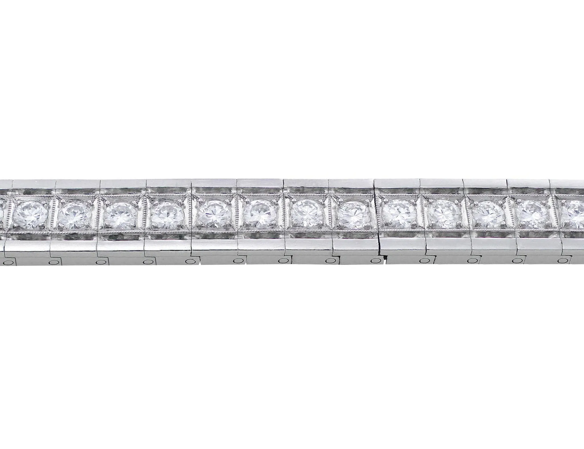 Estate Platinum Diamond Tennis Bracelet