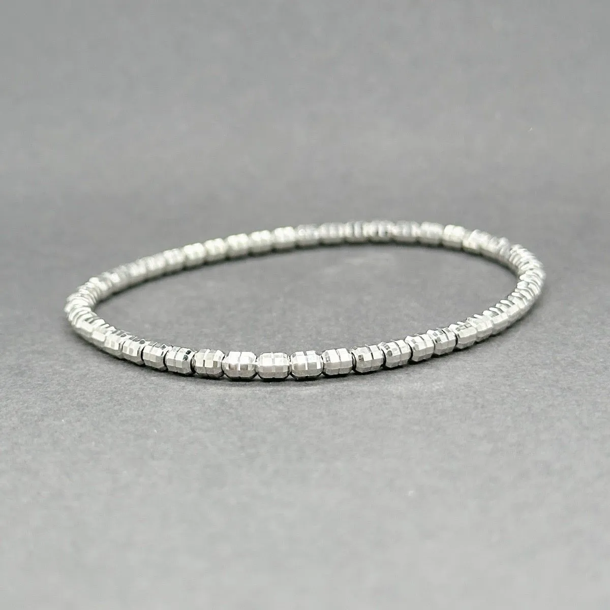 Estate Platinum Stretch Link Bracelet