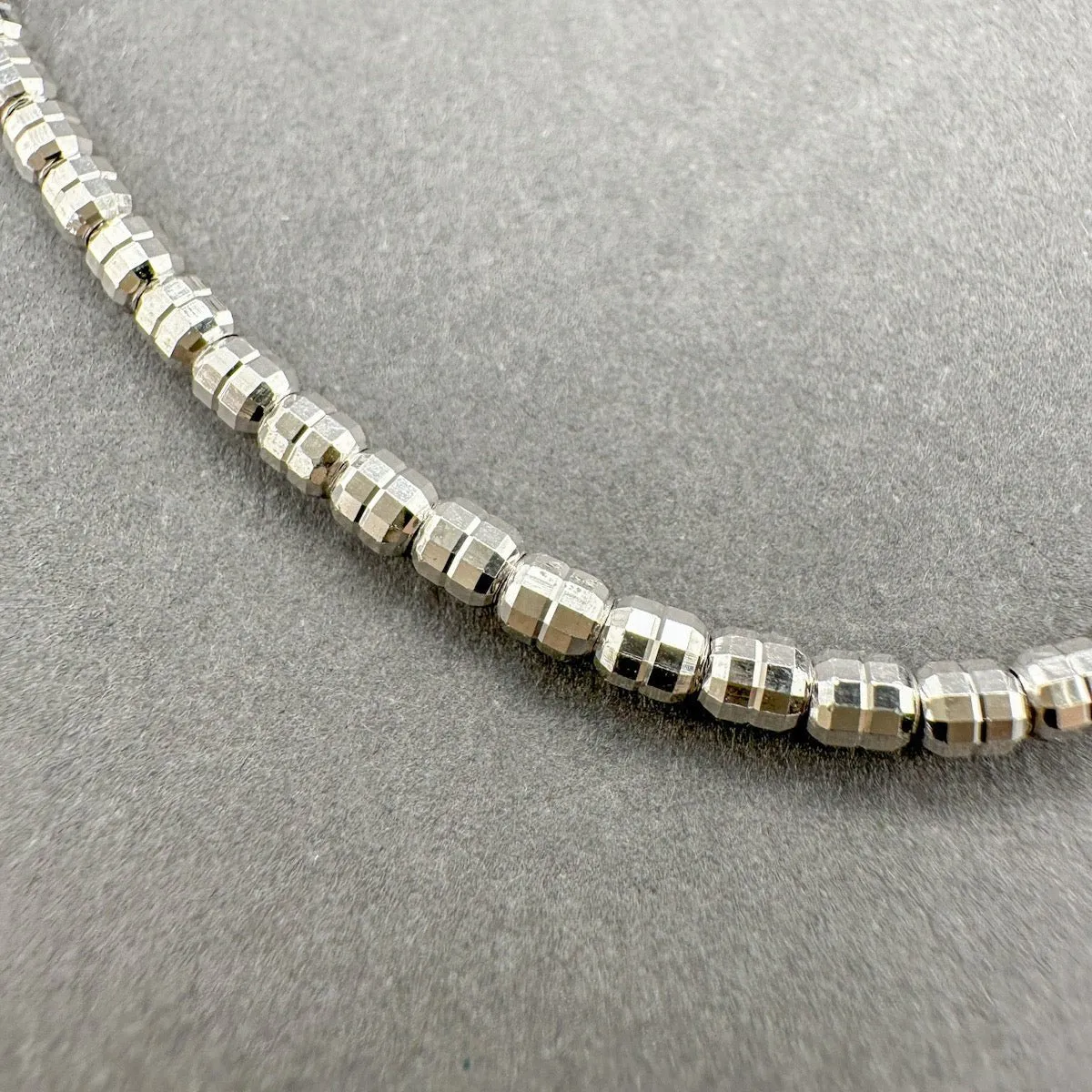 Estate Platinum Stretch Link Bracelet