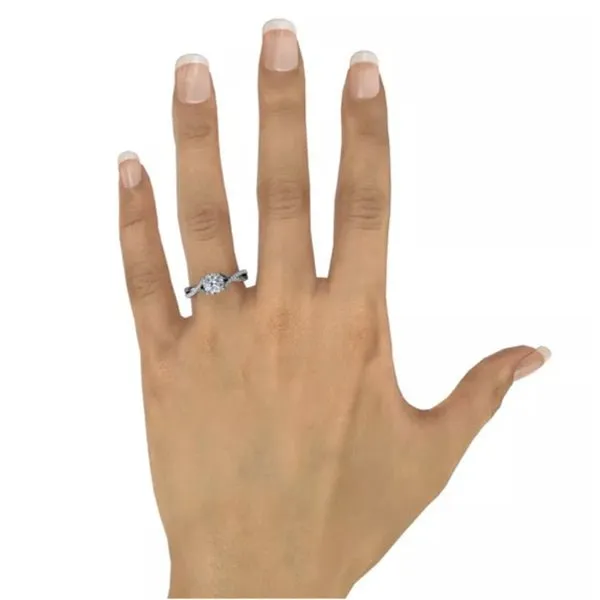 Fana Double Twist Diamond & High Polish Engagement Ring