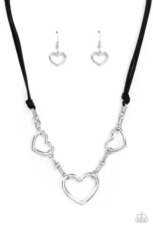 Fashionable Flirt Black Paparazzi Necklace