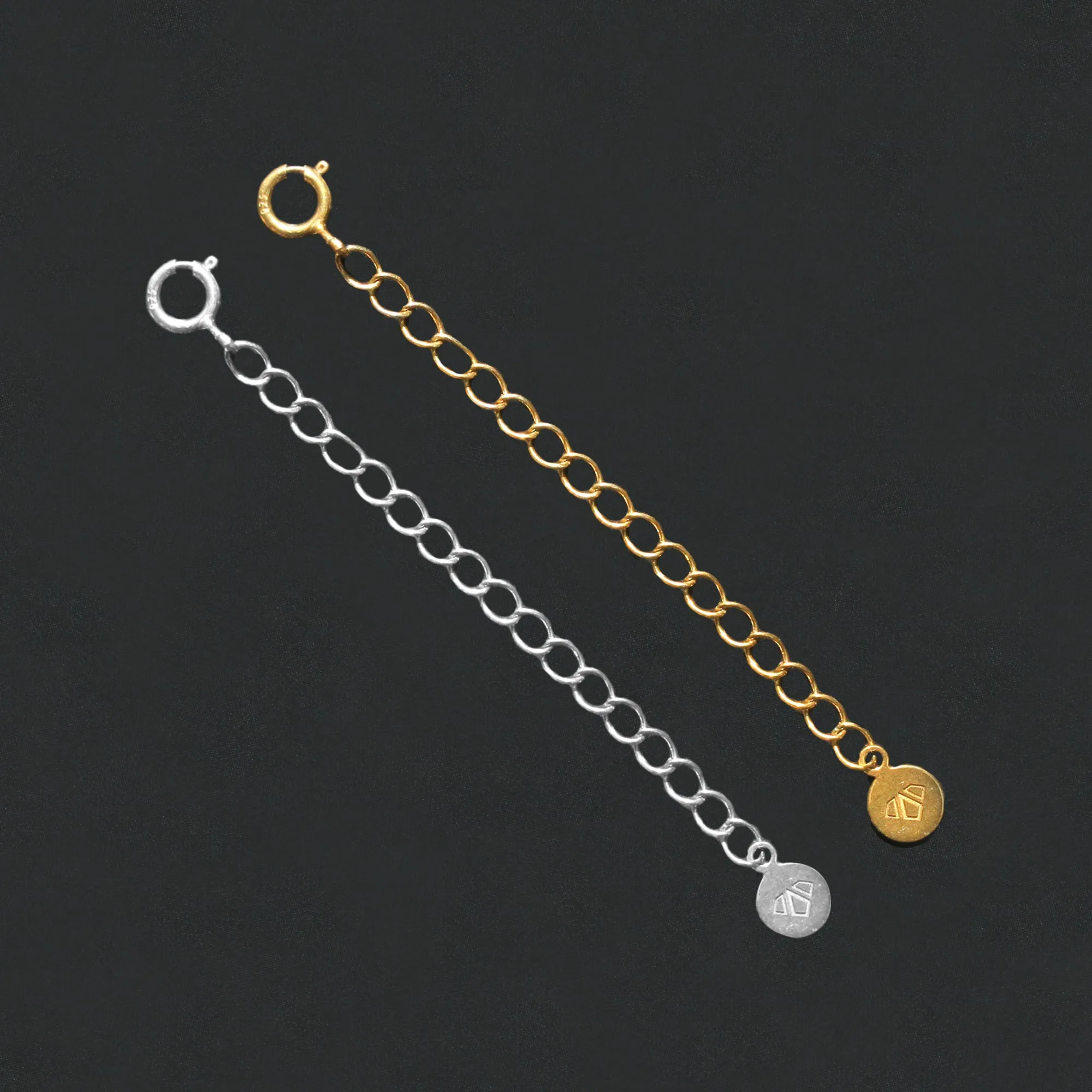 Finding 2 Inches Chain Extender, 14K Gold Plated Sterling Silver