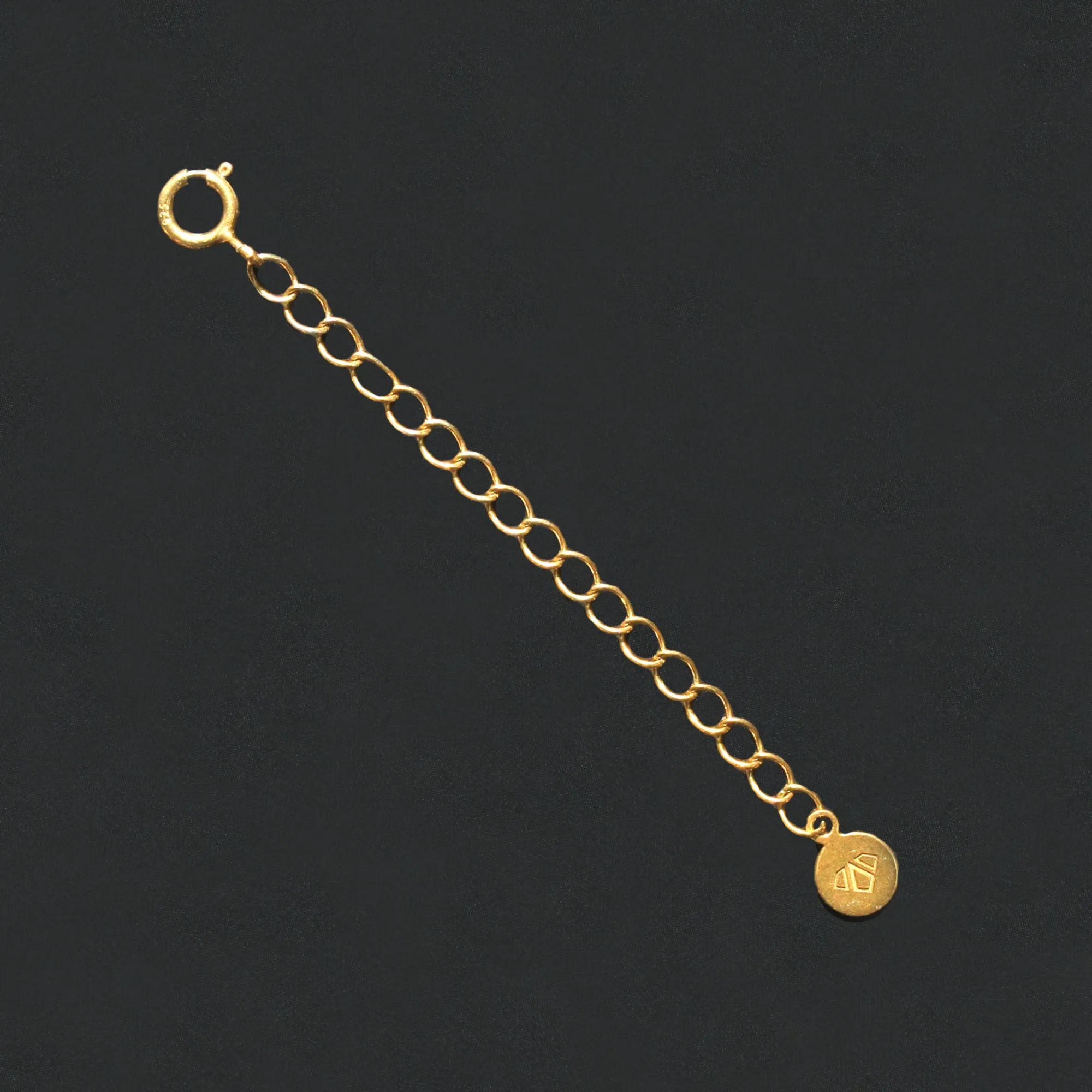 Finding 2 Inches Chain Extender, 14K Gold Plated Sterling Silver