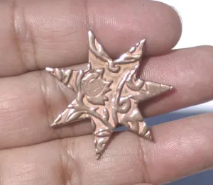 Fireworks in Textured Pattern Metal 31mm Cutout