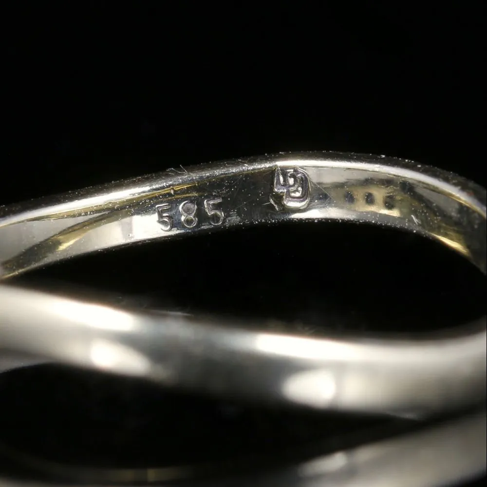 Five Stone Diamond Twist Ring 14Ct Gold