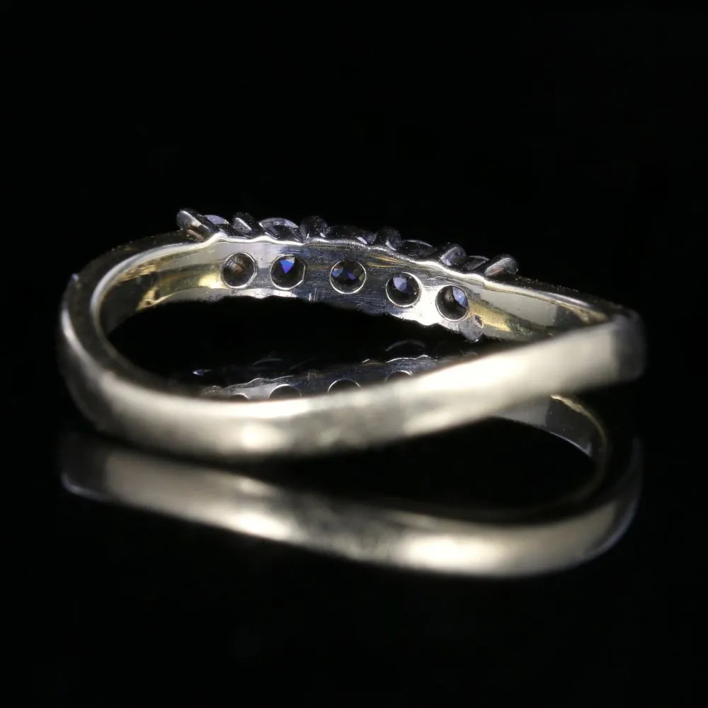 Five Stone Diamond Twist Ring 14Ct Gold