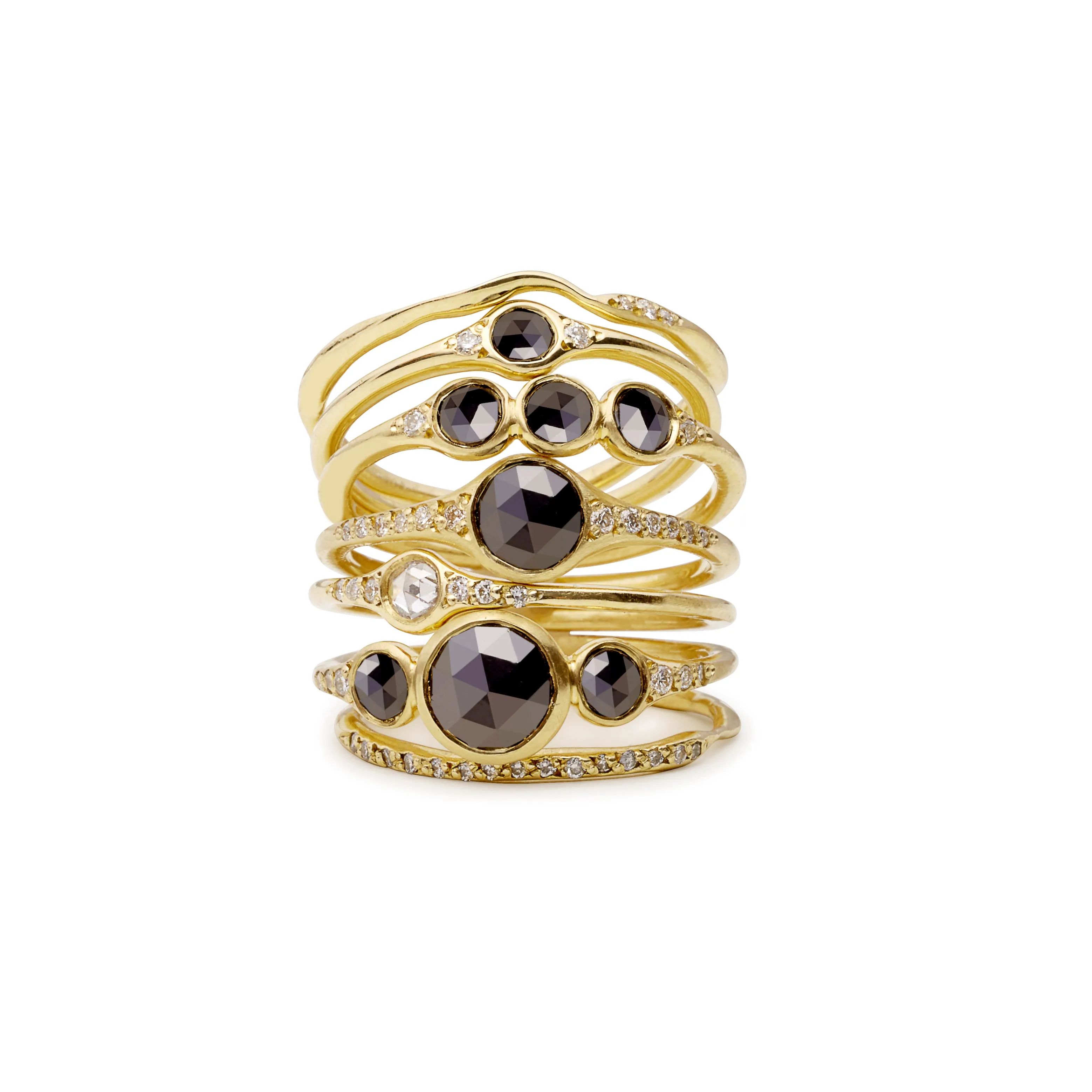 Florence solitaire with gray diamond