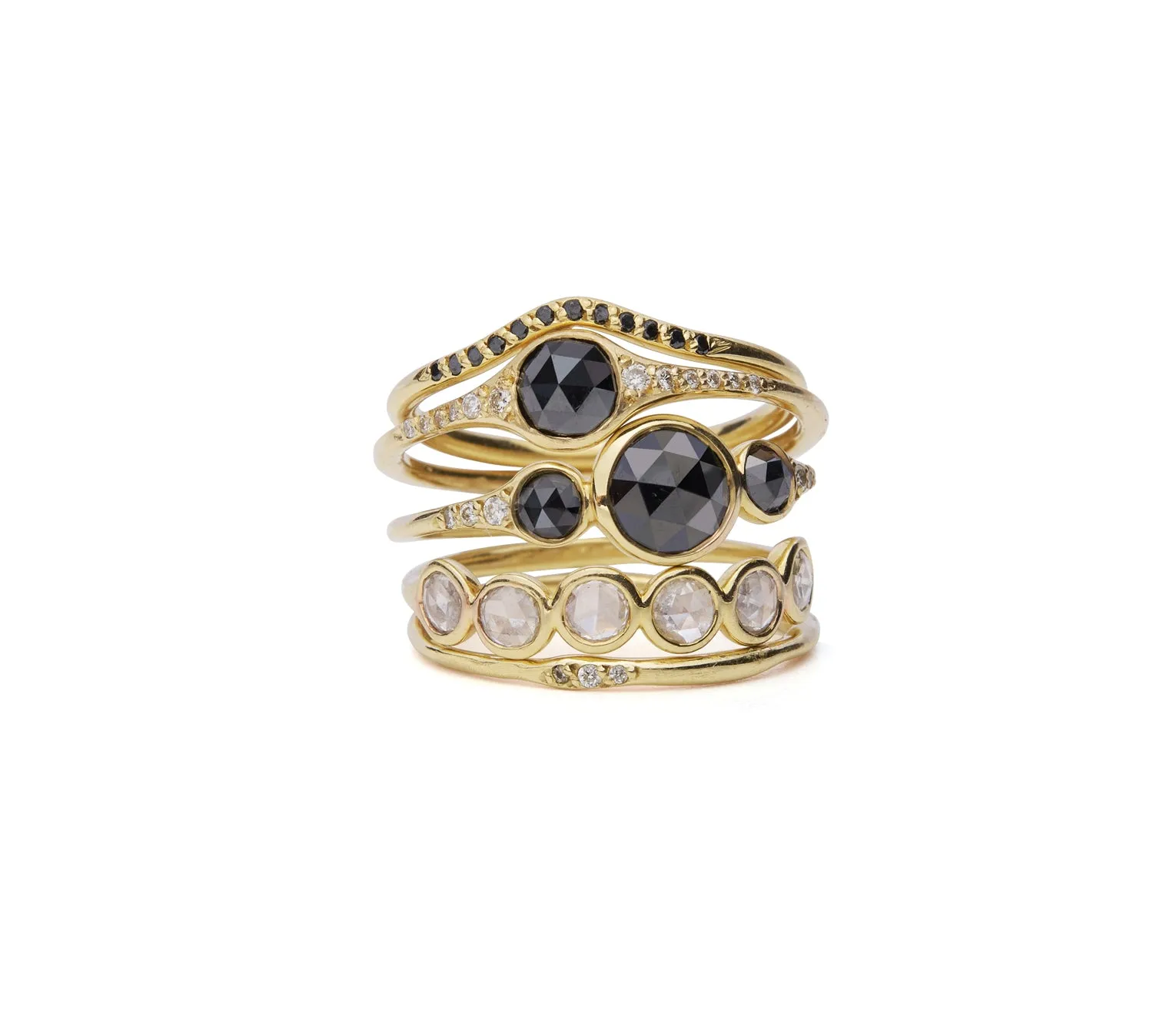 Florence solitaire with gray diamond