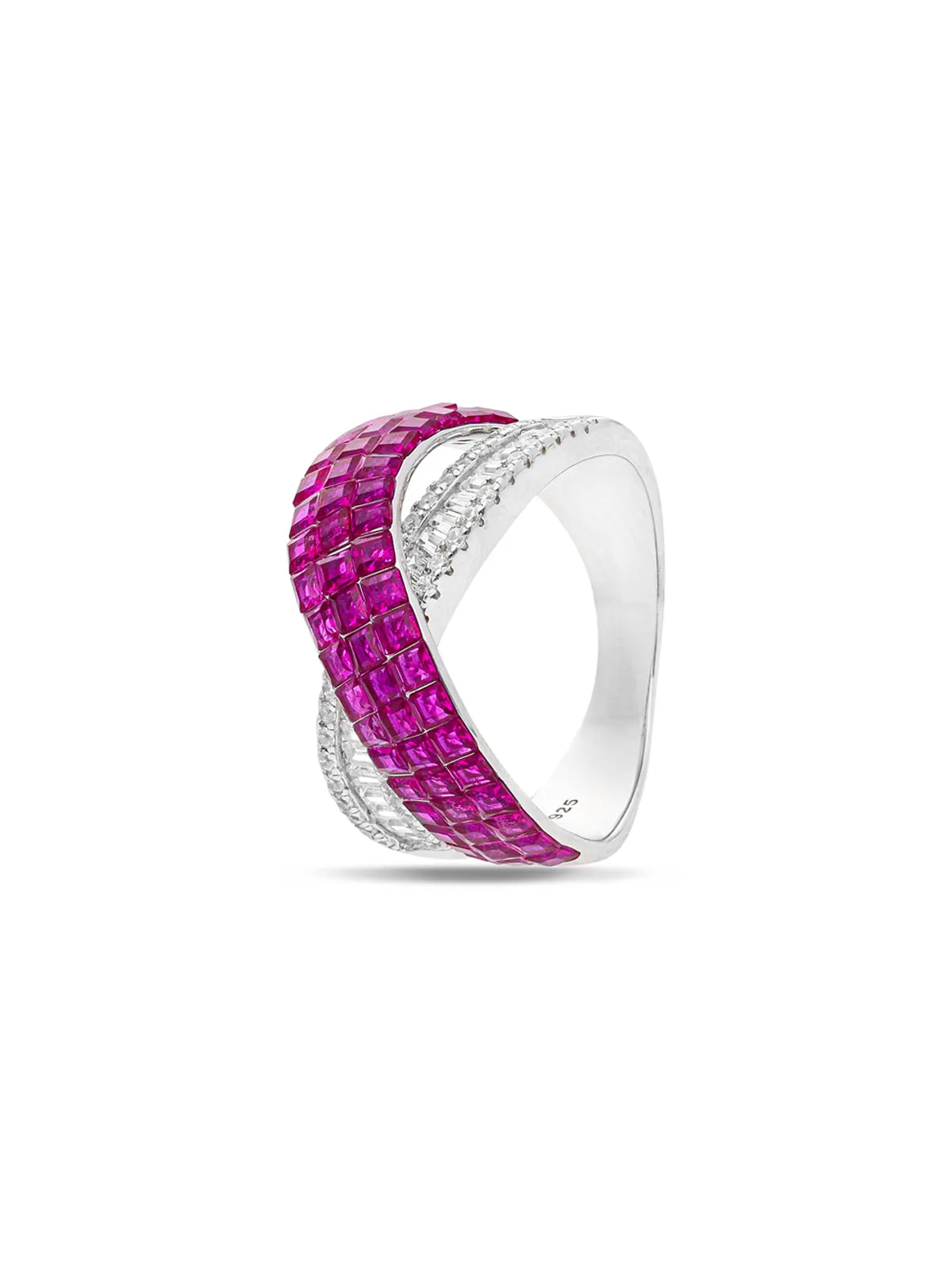 Foliage Twist Cocktail Ring