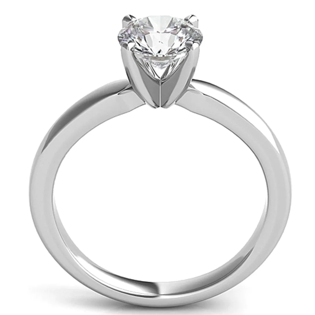 Four Prong Diamond Solitaire Engagement Ring