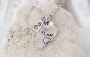 Friend Heart Necklace