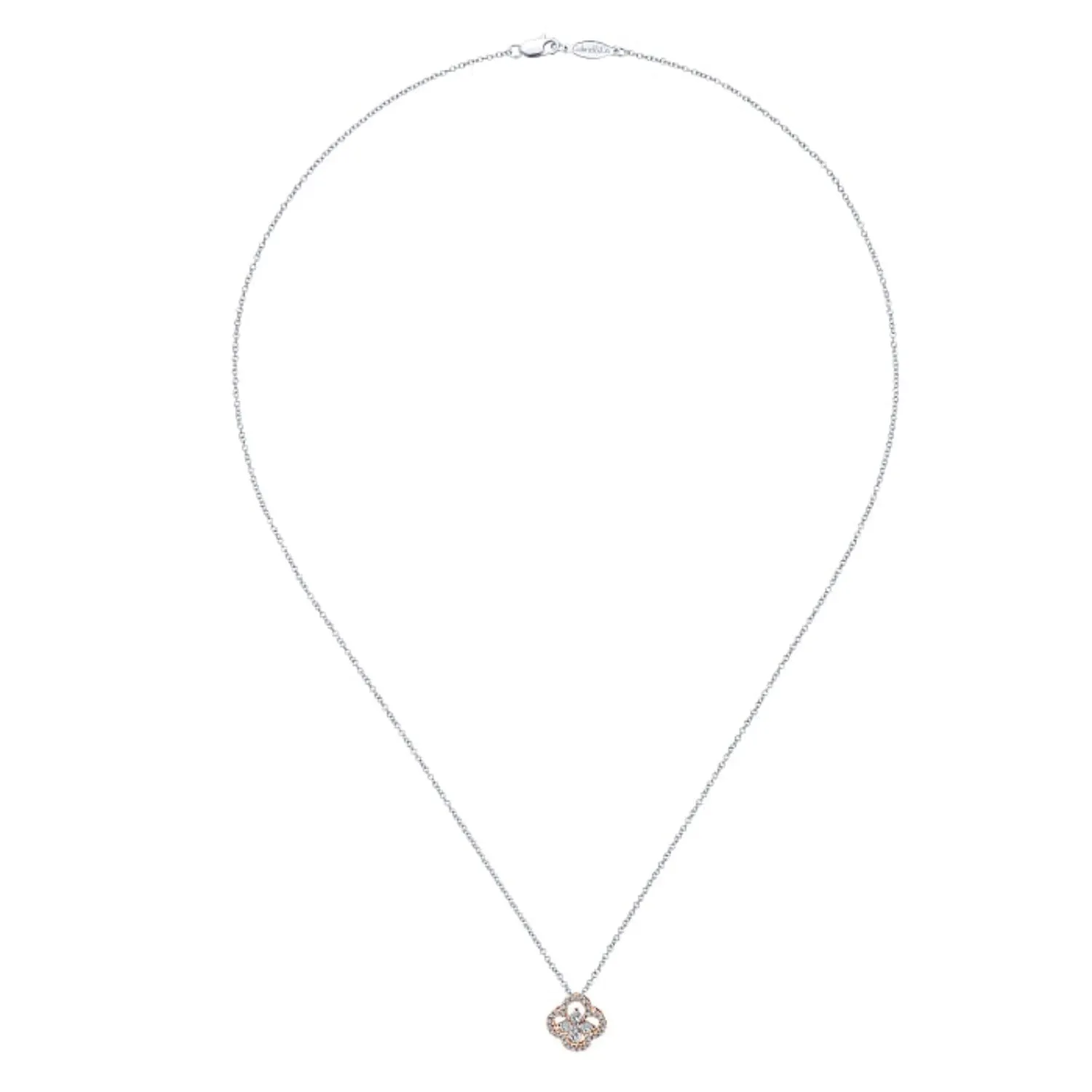 Gabriel & Co. Diamond "Clover" Pendant