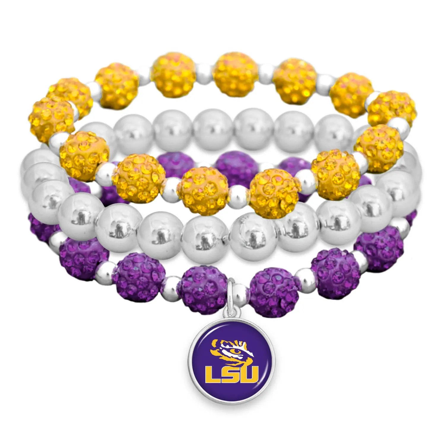 Game Day Amanda Stack Bling Bracelet Set