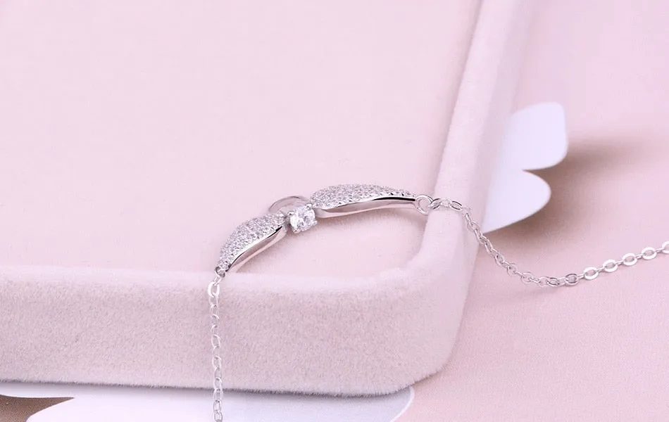 Glorious Angel Wings Pendant Necklaces 100% 925 Sterling Silver