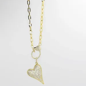 Gold Clip Heart