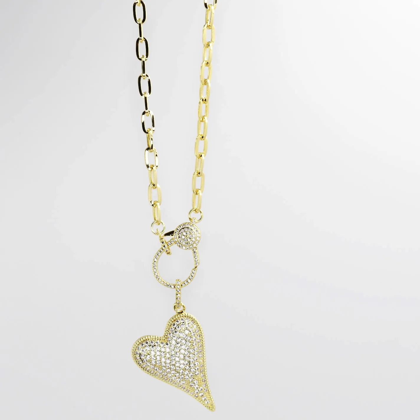 Gold Clip Heart
