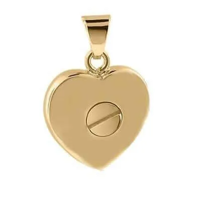 Gold Heart Pendant Urn (10K)