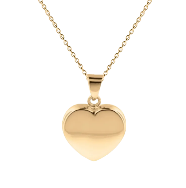 Gold Heart Pendant Urn (10K)