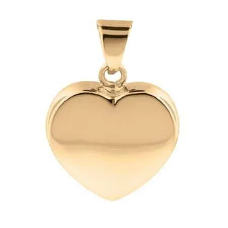 Gold Heart Pendant Urn (10K)