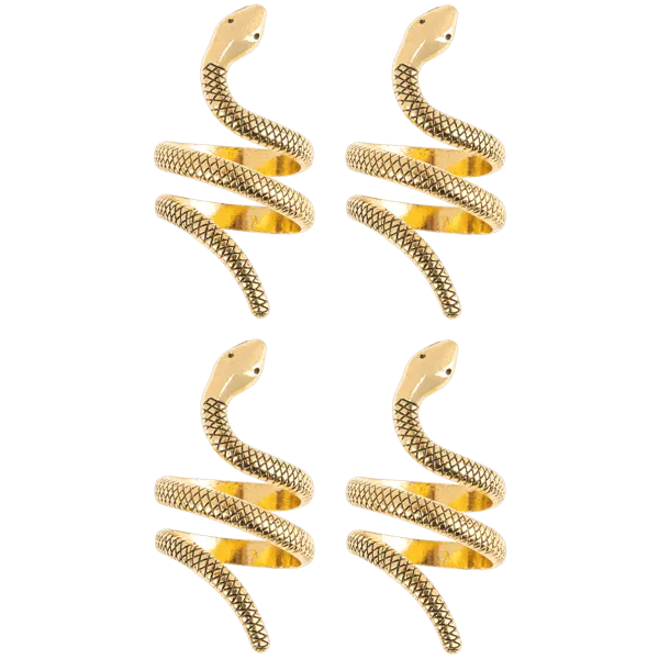 Gold Snake Napkin Rings