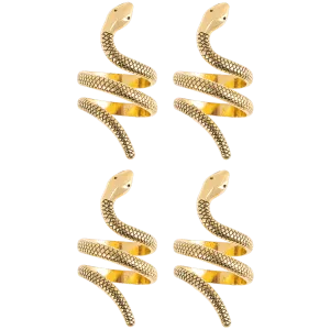 Gold Snake Napkin Rings