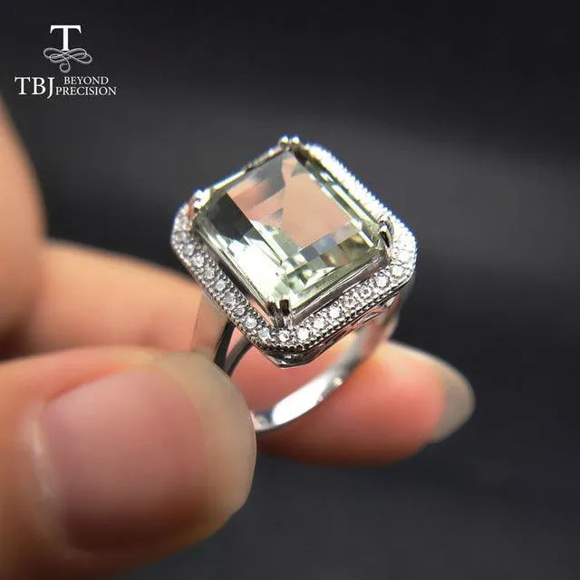 Green Amethyst Gemstone Rings