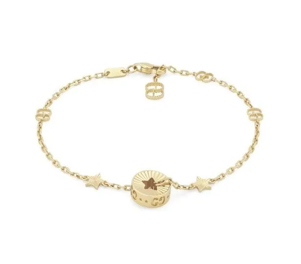 Gucci 18K Yellow Gold Star Icon Bracelet